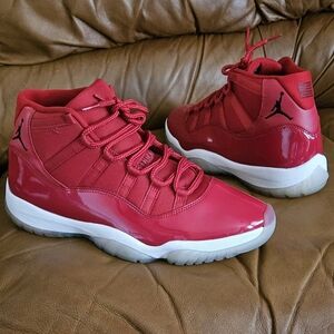 Men's Nike Air Jordan 11 High  Retro Win Like '96 Gym Red Size 13